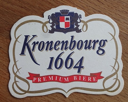 Beer mat kronenbourg 1664 - beer,