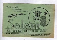 PARIS (VIII°) COFFEE MAKERS "SALAM" Tract instructions for use period 1930