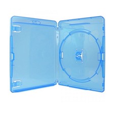 Boîtier rangement 1 BLU-RAY épais. 14mm Bleu 170x135x14mm