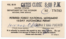 C1960 - Petrified Forest National Monument Ticket Stub -  EP1U