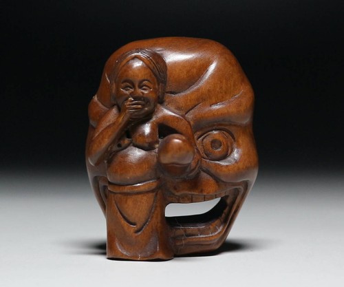 Ancien netsuke japonais shunga - ancien,