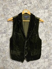 Ralph Lauren Velvet Vest Classic Vintage 90s Brown Preppy Academia USA Womens M