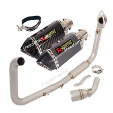 For Benelli TNT125 TNT 135 2017-2023 Full Exhaust System Muffler Front Link Pipe