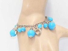 BRACELET ARGENTE PERLES EN