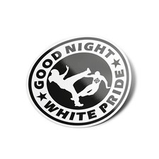 PACK x5 AUTOCOLLANTS Stickers Good night white pride Antifacist Action 8x8cm