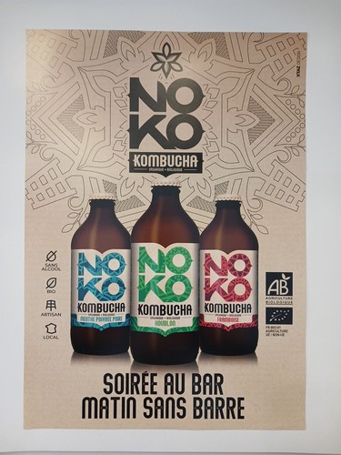 Affiche noko kombucha - :,