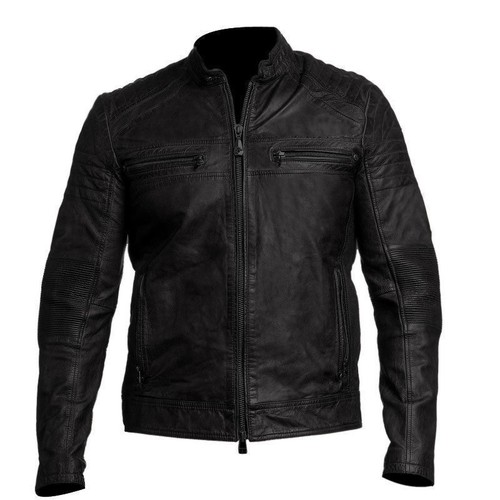 Blouson cuir véritable - cuir,