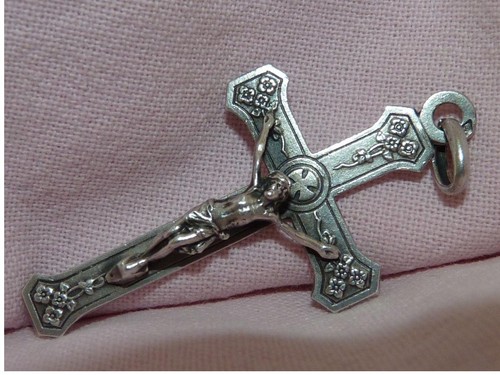 Ancienne croix crucifix argent - croix,