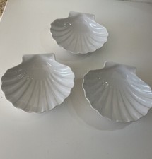 3 Coupelles Ramequins Forme coquille en Porcelaine blanche Collection Déco Noël