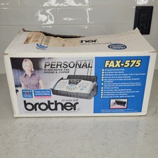 Brother FAX-575 Personal Fax Machine with Phone & Copier