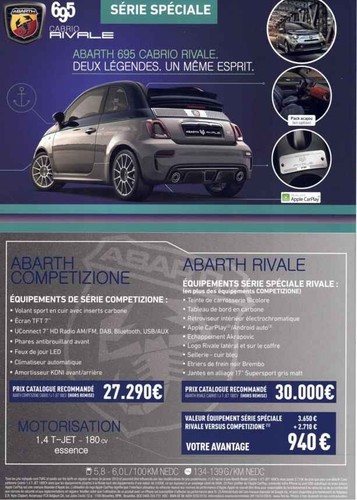 Catalogue brochure abarth 695 - catalogue,