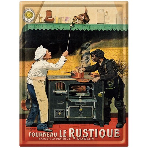 Grande plaque métal vintage
