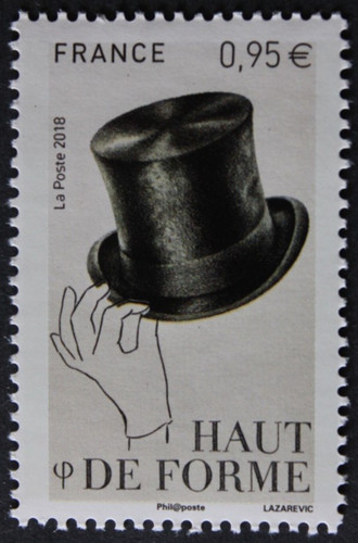 Timbre france chapeau haut - -,
