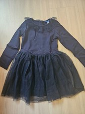 Robe de fête bi-matière bleu