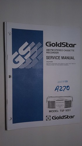 Goldstar tsf 505 - tsf-505, service