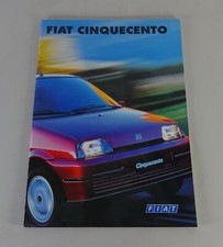 Brochure/brochure Fiat Cinquecento status 07/1996