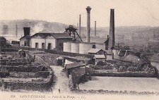 Antique postcard SAINT-ETIENNE mine pump wells 154 LL