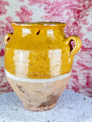 Antique yellow enameled - antique,