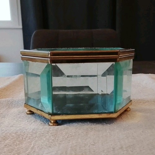 Boîte bijoux hexagonale - boîte, à
