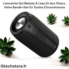 Haut-Parleur Sans Fil Étanche, Enceinte Bluetooth Support Carte TF, Port USB TWS