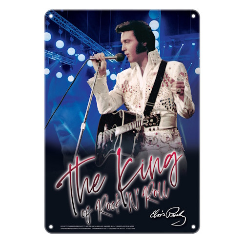 Plaque metal elvis presley - metal,