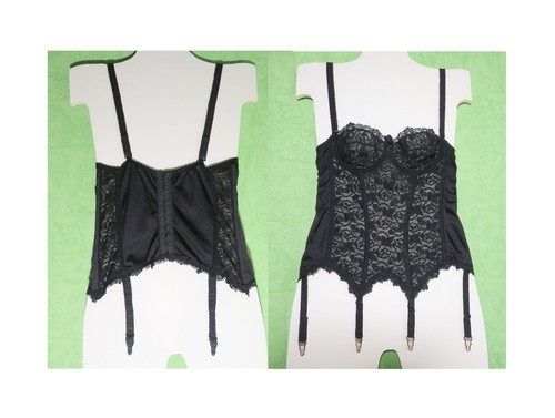 Guêpière dentelle noire - guêpière,