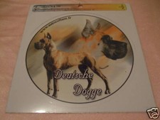 1 autocollant - motif chien  DOGUE ALLEMAND BRINGE