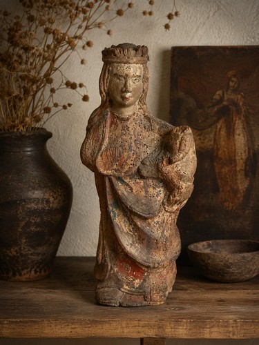 Medieval gothic virgin child - medieval,