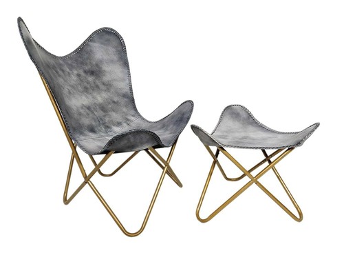 Fait main gris cuir - la,