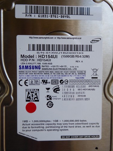 Samsung hd154ui p - hd154ui, p/n