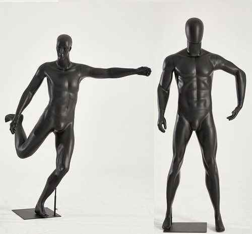 Neuf hommes sportif mannequins - hommes,