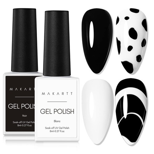 Gel vernis ongles kit - à, noir