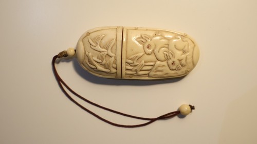 Ancien inrô pilulier - inrô,