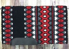 Tapis de selle Horse Western Show en laine de Nouvelle-Zélande / LIVRAISON GR...