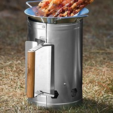 Seau à charbon de bois en