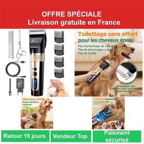 Gimars tondeuse chien - gimars,