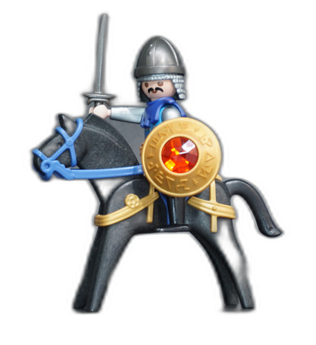 Playmobil chevalier cheval - playmobil,