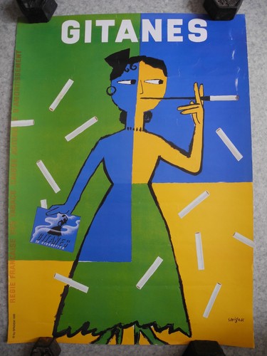 Affiche gitanes savignac seita - affiche,