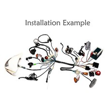 Full electric Wiring Harness Coil Ignition CDI For Quad Go kart Scooter 50-125cc