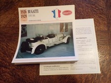 FICHE CARD carte car