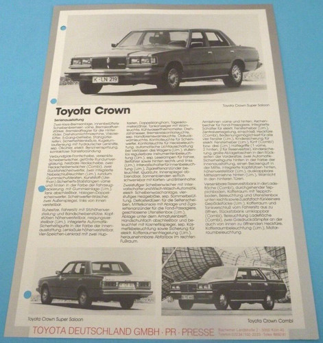 1981 toyota crown brochure - 1981,