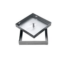 PLaque D'égout Zinguée H80 Mm En Acier Uni En 10025 Tôle 15/10 Pour Sols