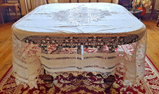 Nappe fin XIXe en fil de lin