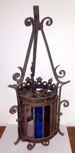 Lampe lanterne lustre - lanterne, fer