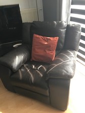 fauteuil de relaxation cuir marron excellent etat