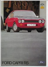 1971 Ford Capri RS 2600 (Mk. 1) brochure: 12-page Ford of Germany publication