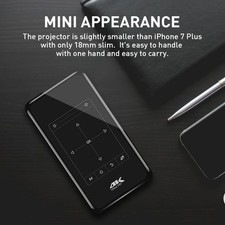 EU Plug Mini Portable HD Smart DLP Pocket Projector HD Multimedia Interface NEW