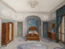 Henri Lafitte, « Projet d'architecture d'intérieur, chambre à coucher » HSP