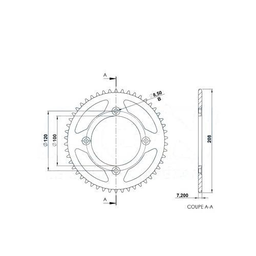 Couronne moto adaptable - , beta