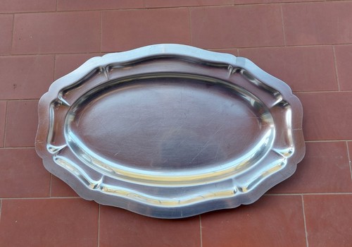 Plat inox ovale - très, bon